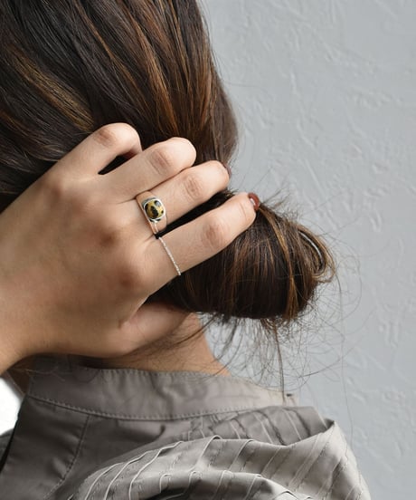 ring-a02152　SV925 Dot Stone Ring