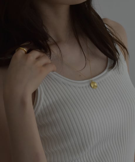 necklace-a02007　SV925 Coin Dot Necklace