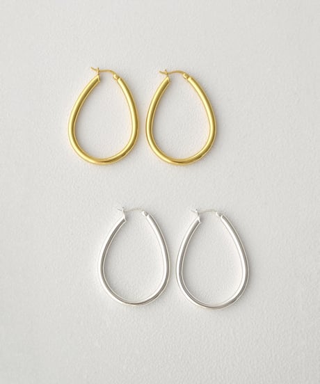 pierce-a02124　SV925 Oval Hoop Pierce