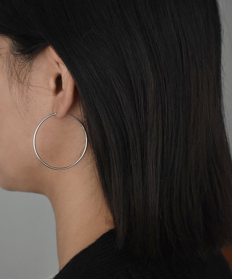 アクセサリー A&G Hoop Scrool Pierce pierce-a02086 SV925 40mm Hoop Pierce | a n c e
