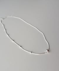 necklace-a02085　 SV925 Harf Design Necklace