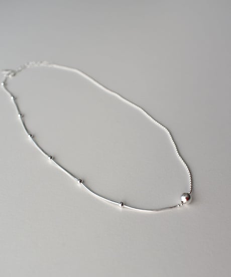 necklace-a02085　 SV925 Harf Design Necklace