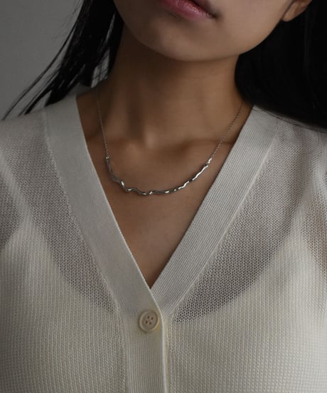 necklace-a02082　SV925 Wave Necklace