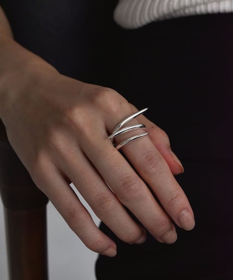 ring-a02174　SV925 Three Line Ring