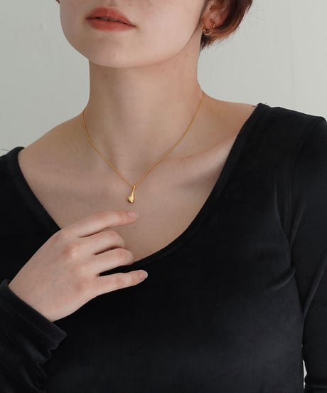 necklace-a02132　SV925 Drop Motif Necklace