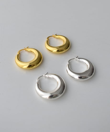 pierce-a02082　SV925 Round Hoop Grande Pierce
