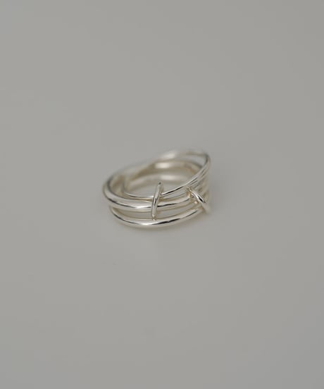 ring-a02185　SV925 Triple Hoop Ring
