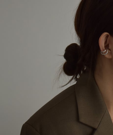 earcuff-a02011　SV925 Tworing Earcuff