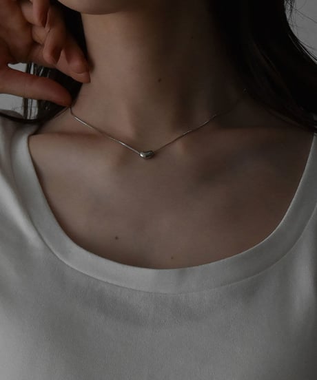 necklace-a02023　SV925 Bean Necklace