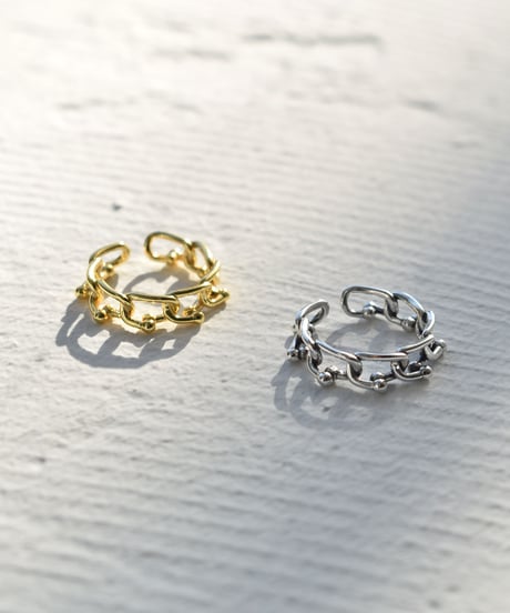 ring-a02164　SV925 Dot Chain Ring