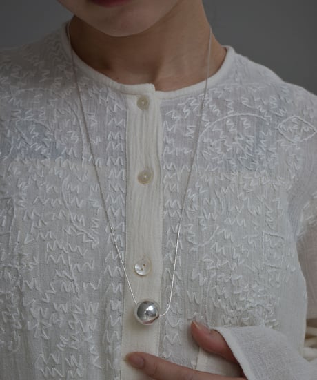 necklace-a02128　SV925  Round Ball Necklace