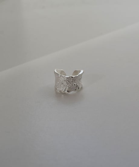 earcuff-a02020　SV925 Crumple Wide Earcuff