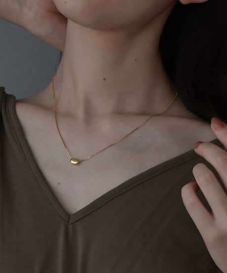 necklace-a02023　SV925 Bean Necklace