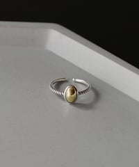 ring-a02076　SV925 Oval Metal Ring