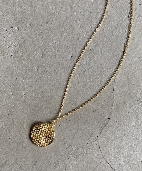 necklace-a02007　SV925 Coin Dot Necklace