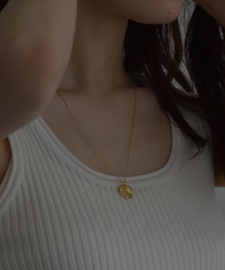 necklace-a02007　SV925 Coin Dot Necklace