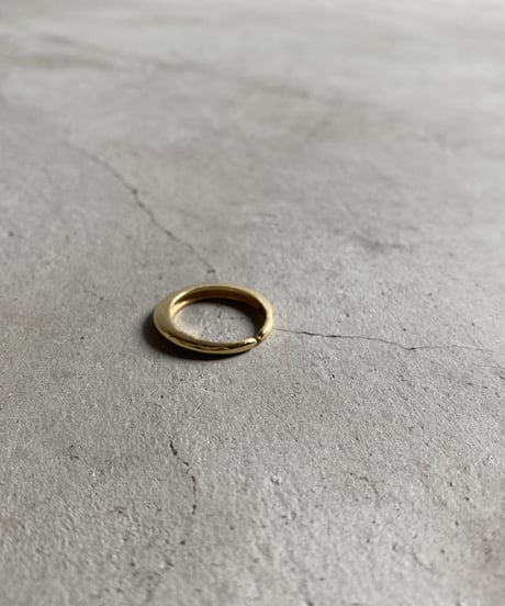 ring-a02019　SV925 Flat Crescent Moon Ring