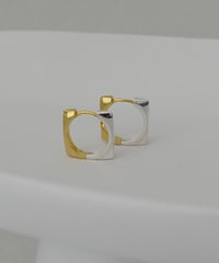 pierce-a02140　SV925 Bicolor Hoop Pierce