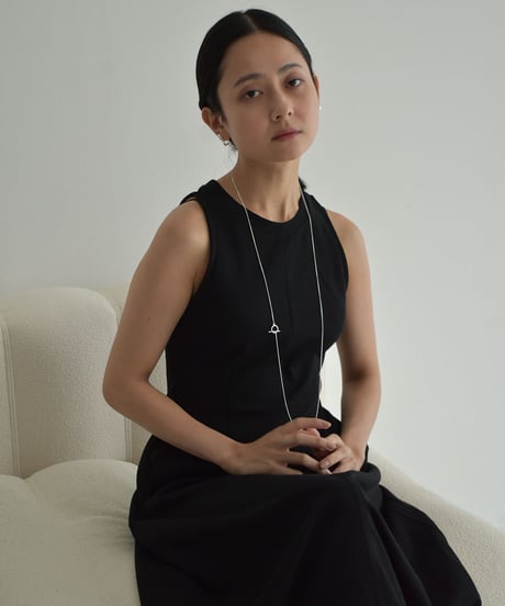 necklace-a02127　SV925 Long Mantel Necklace
