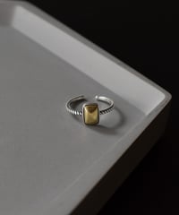 ring-a02077　SV925  Square Metal Ring