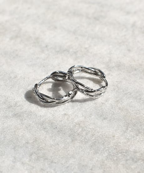 pierce-a02105　SV925 Cross Hoop Pierce