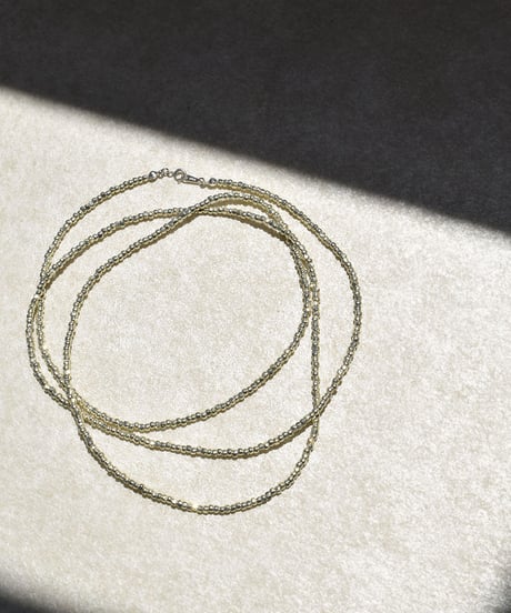 necklace-a02105　Three Cut Long Necklace