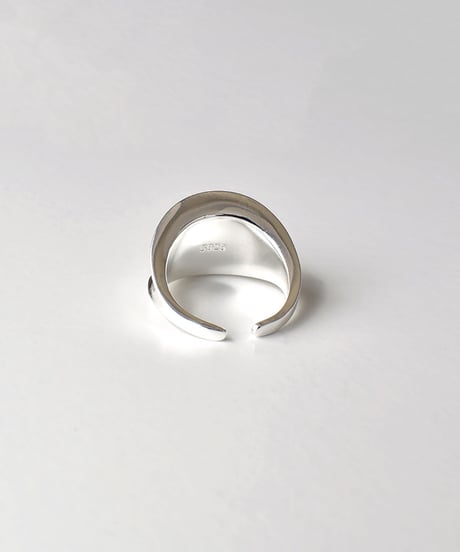 ring-a02141　SV925 Curved Wide Ring