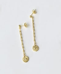 pierce-a02102　SV925 Square Chain Coin Pierce