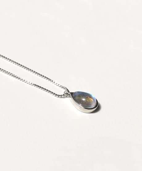 necklace-a02094　SV925 Drop Stone Necklace