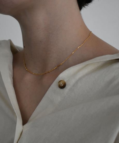 necklace-a02040　SV925 Continuous Bar Necklace