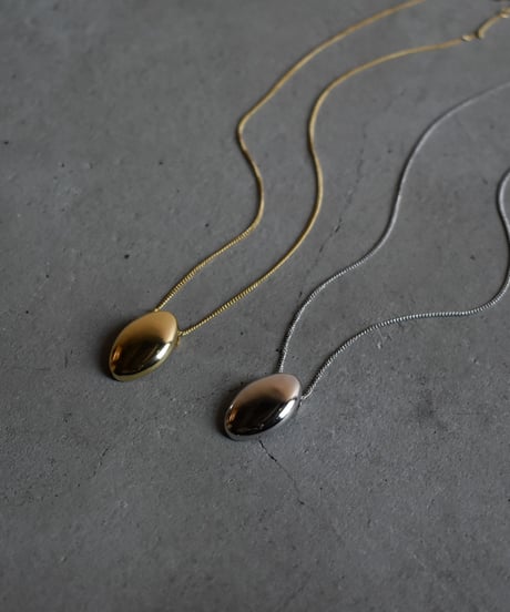 necklace-a02029　SV925 Oval Dome Necklace