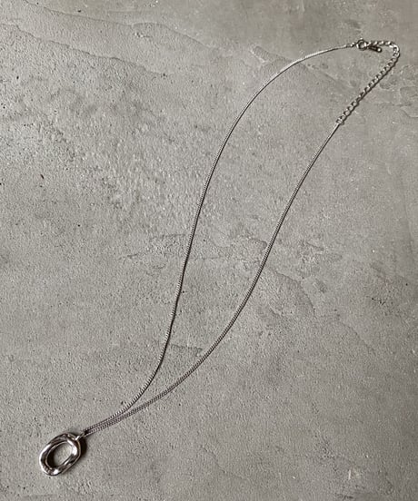 necklace-a02002　SV925 Nuance Oval Necklace