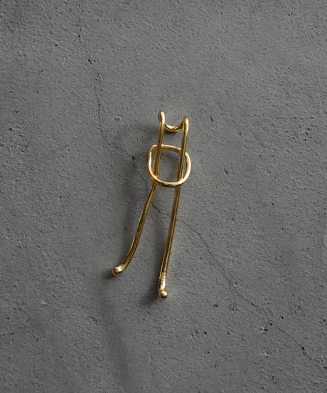 earcuff-a02007　SV925 Twoline Hook Earcuff