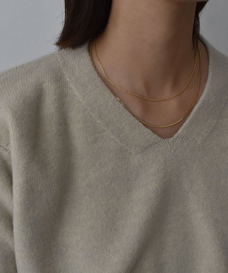 necklace-a02084　SV925 Double Chain Necklace