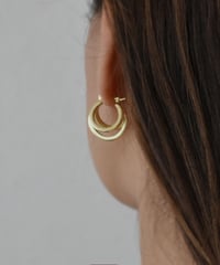 pierce-a02077　SV925 Triple Hoop Pierce