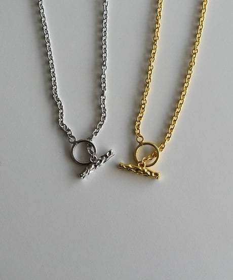 necklace-a02068　SV925 Twig Chain Choker Necklace