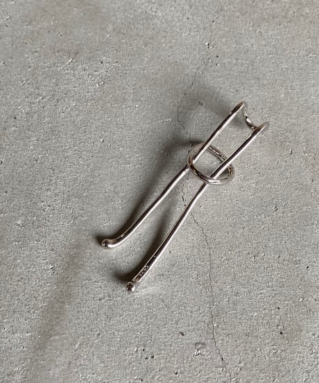 earcuff-a02007　SV925 Twoline Hook Earcuff