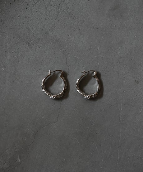 pierce-a02046　SV925 Twist Hoop Pierce