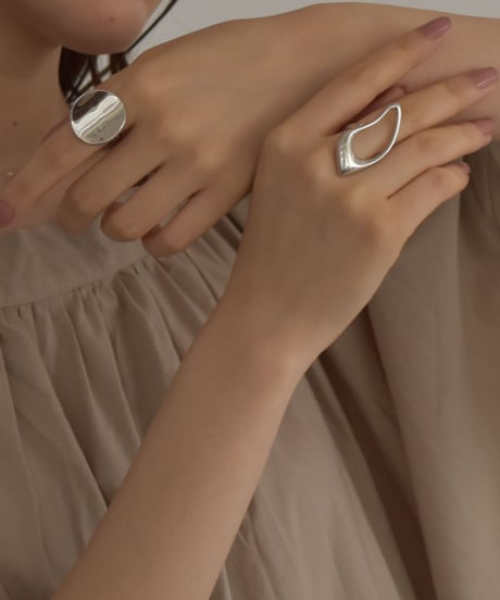 ring-a02062　SV925 Odd Curve Ring