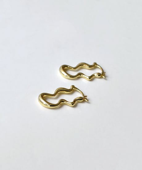 pierce-a02125　SV925Wave Hoop Pierce