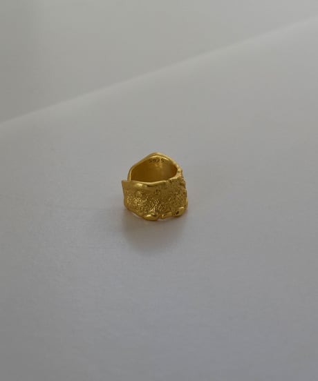 earcuff-a02020　SV925 Crumple Wide Earcuff