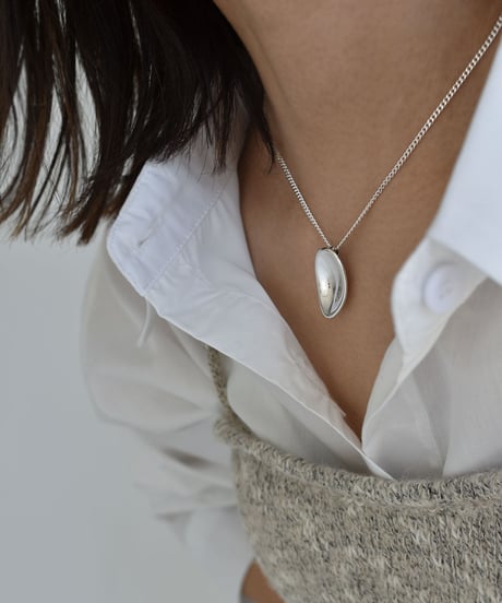 necklace-a02115　SV925 Nuance Oval Necklace