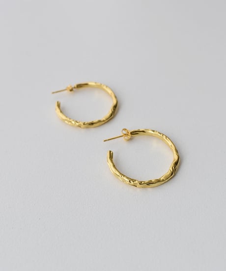 pierce-a02132　SV925 Lumpy hoop Pierce