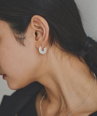 pierce-a02129　SV925 Flat Hoop Silver Pierce
