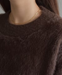 necklace-a02058　SV925 Square Chain Necklace