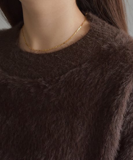 necklace-a02058　SV925 Square Chain Necklace