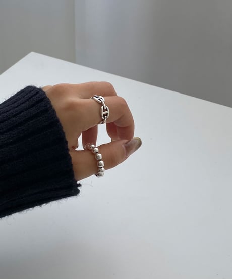 ring-a02073　SV925 Dark Chain Ring