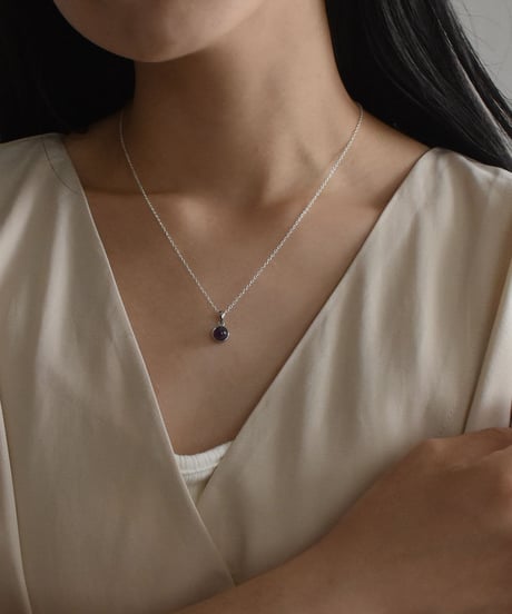 necklace-a02075　SV925 Natural Stone Necklace