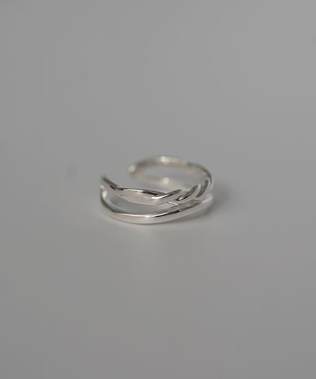 ring-a02192　SV925 Twist Two Line Ring