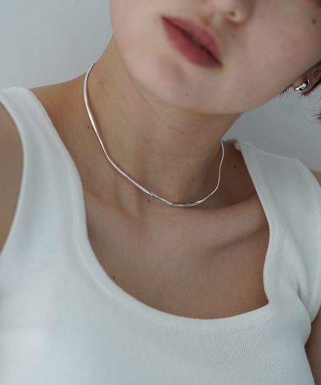 necklace-a02130　SV925 Wave Neckcuff